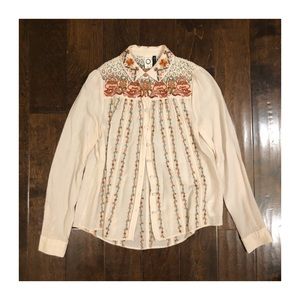 Akemi + Kin Buillon Embroidered Buttondown